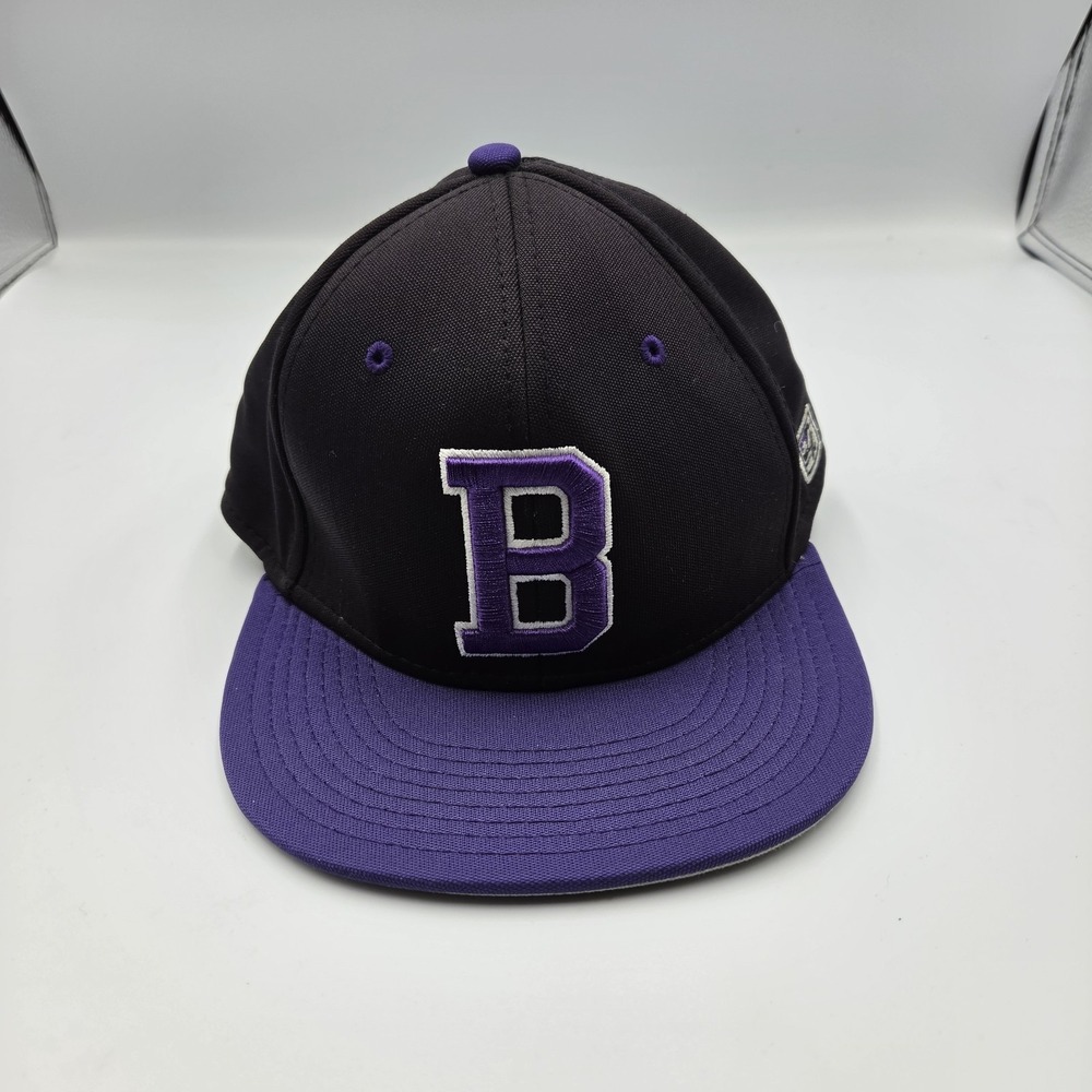 Vintage The Game Pro Flex Fit Hat Black Purple "B" Logo Cap Size M GP341 A-Flex